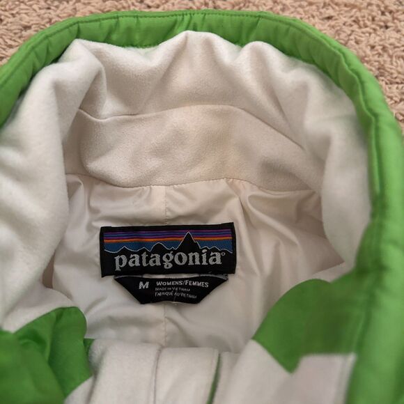 Patagonia Jacket Womens Size Medium Green White Rubicon Rider - Picture 5 of 10